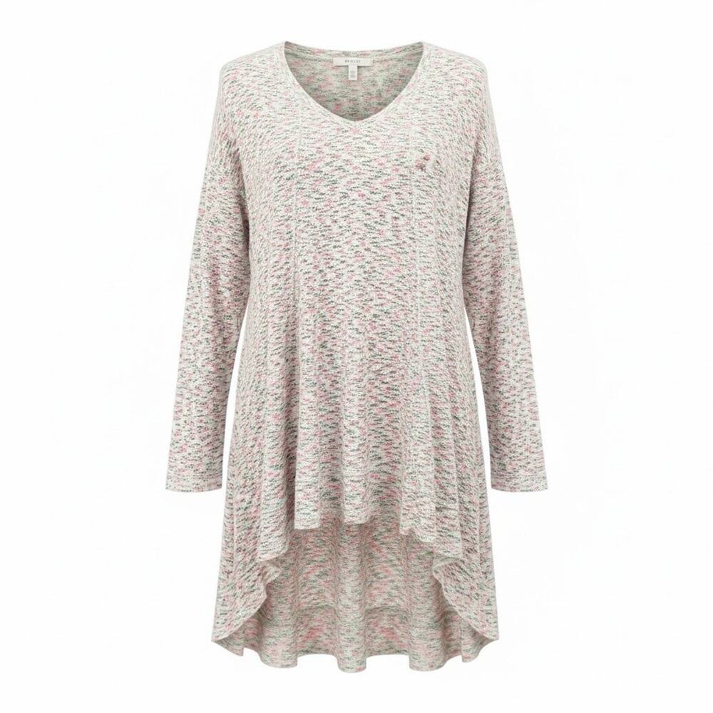 Lane Bryant LIVI Pastel Pink White Tunic Active Sweater Plus Size 18/20